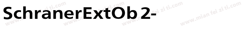 SchranerExtOb 2字体转换